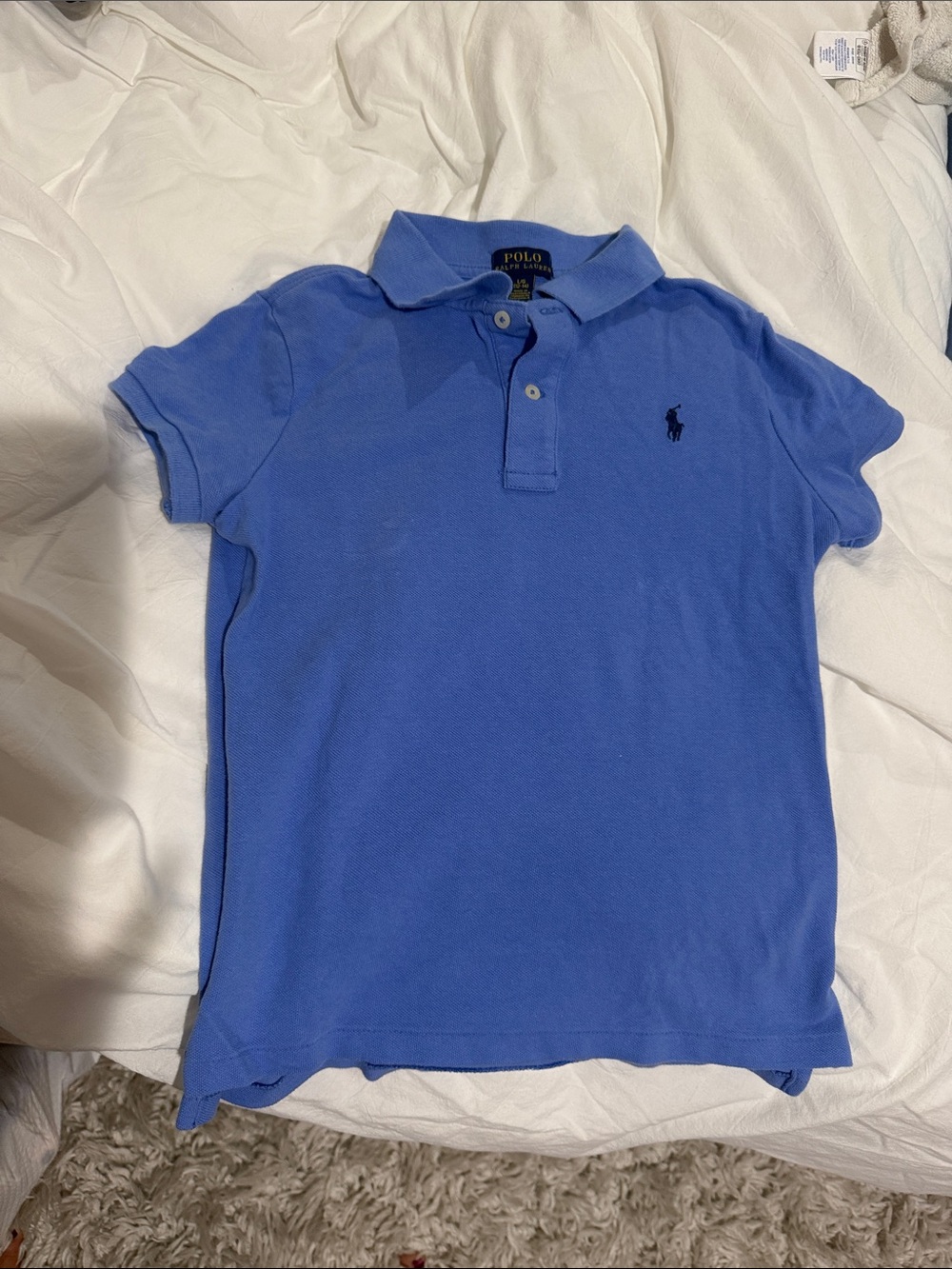 Polo by Ralph Lauren Blue Short-Sleeve Polo with Navy Pony